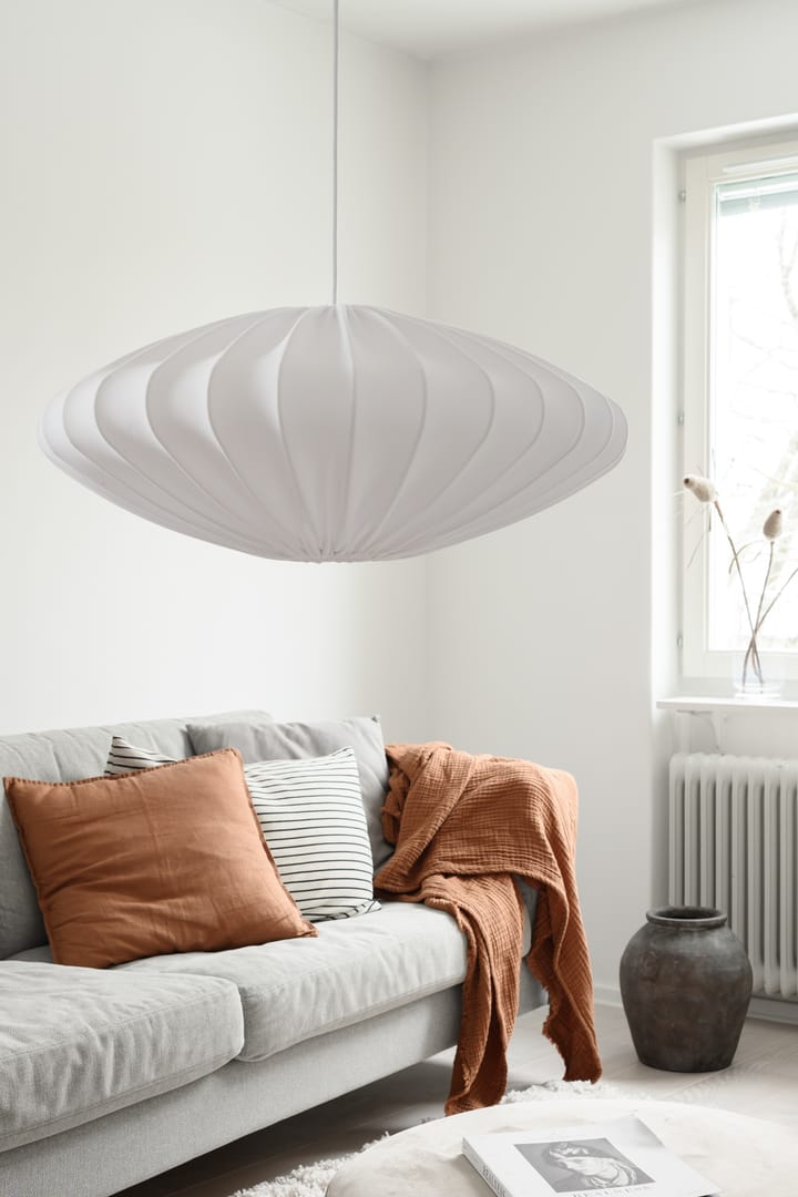 Pantalla de lámpara Ellipse P65 cm lino, blanco Watt & Veke