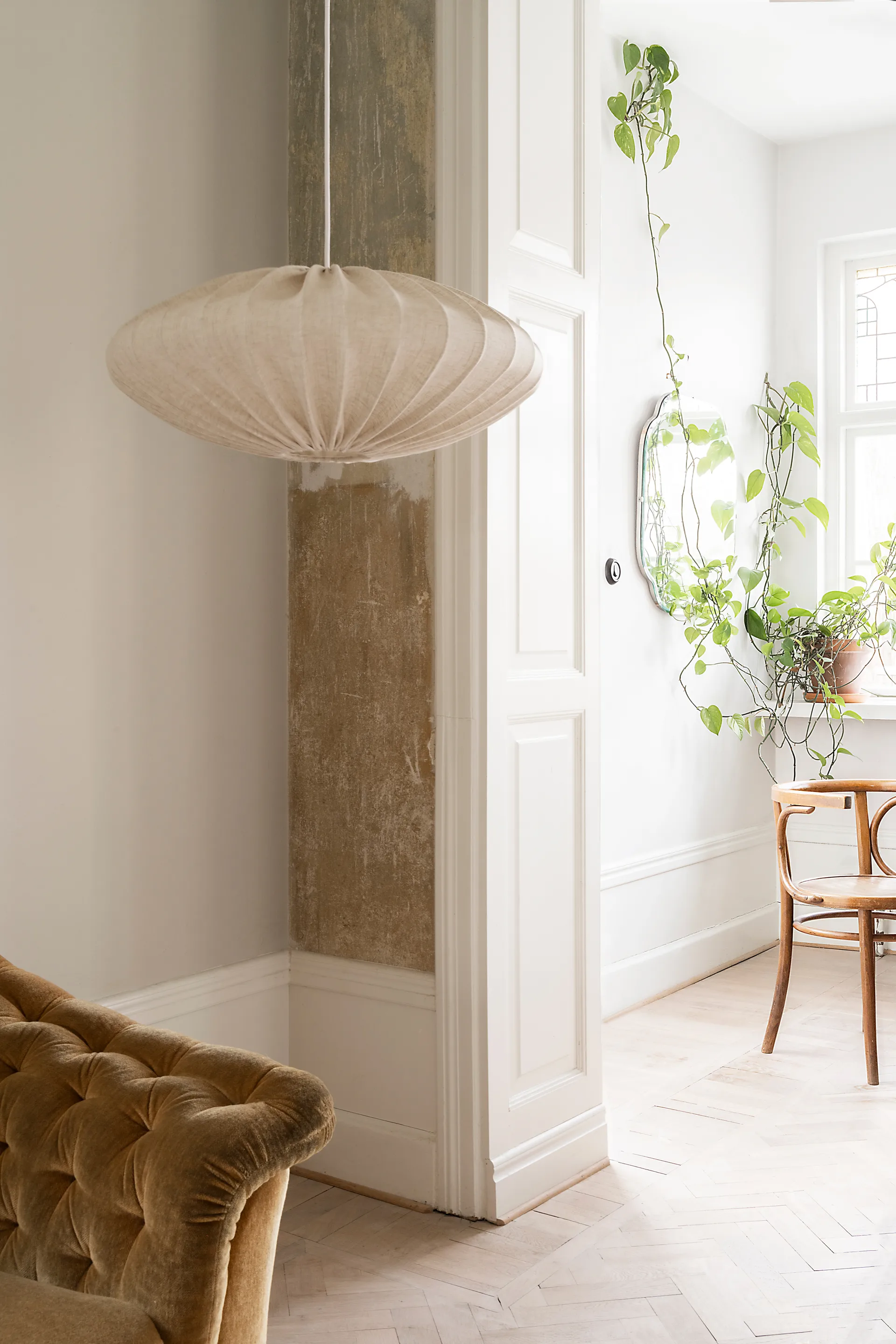 Pantalla de lámpara Ellipse P65 cm lino, Natural Watt & Veke