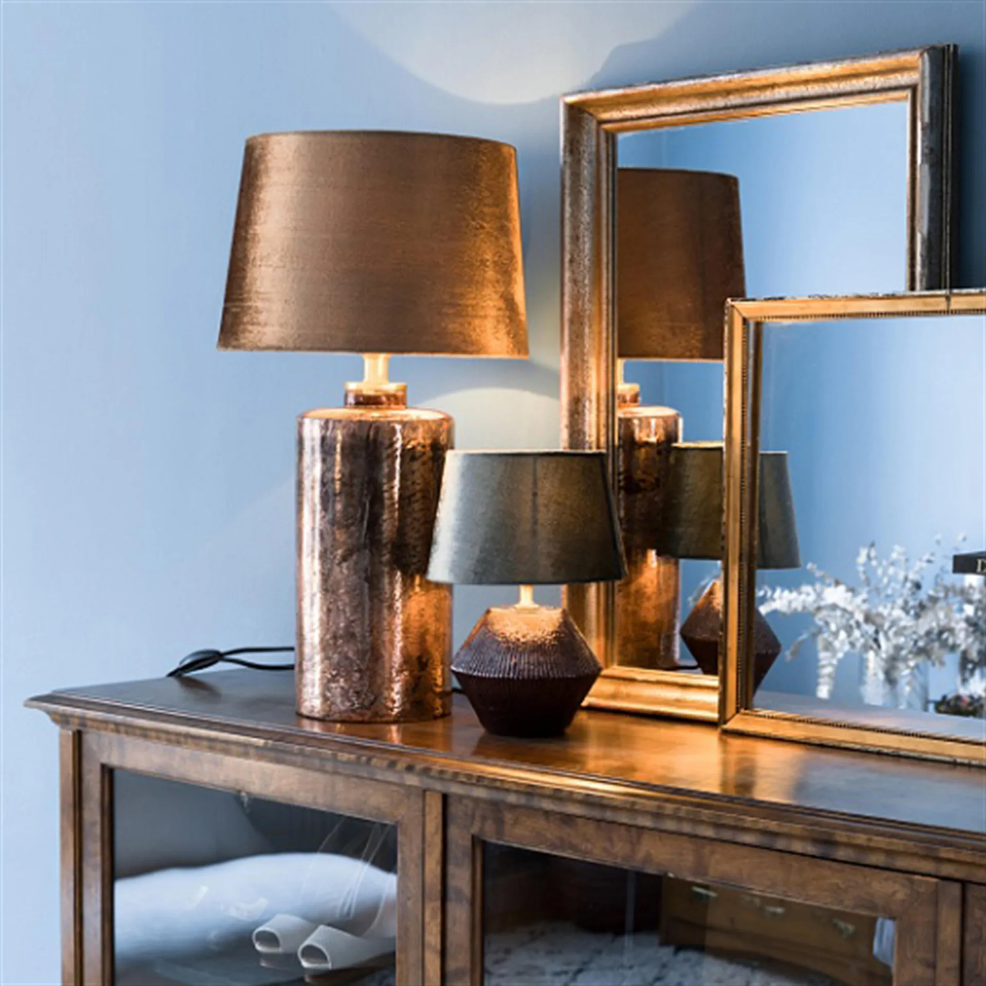 Pantalla de lámpara Lola 33 cm, oro Watt & Veke