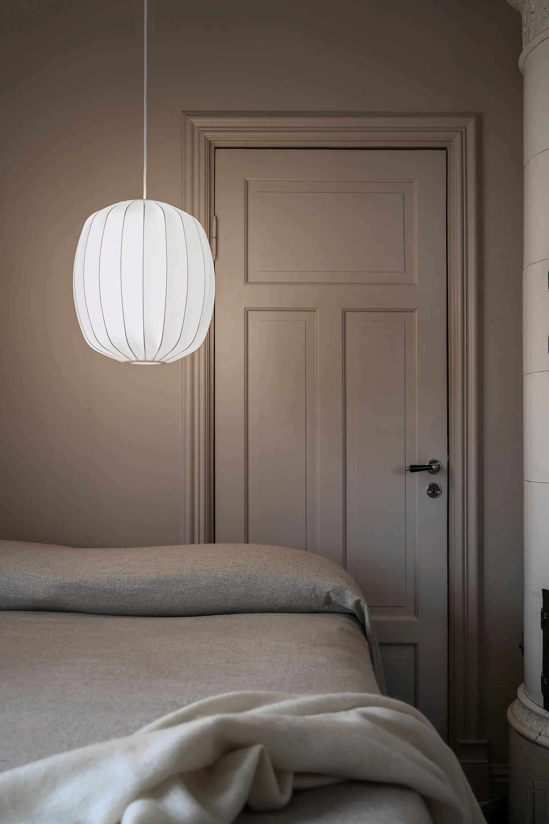 Pantalla de lámpara Prisma Ø25 cm linne, Natural Watt & Veke