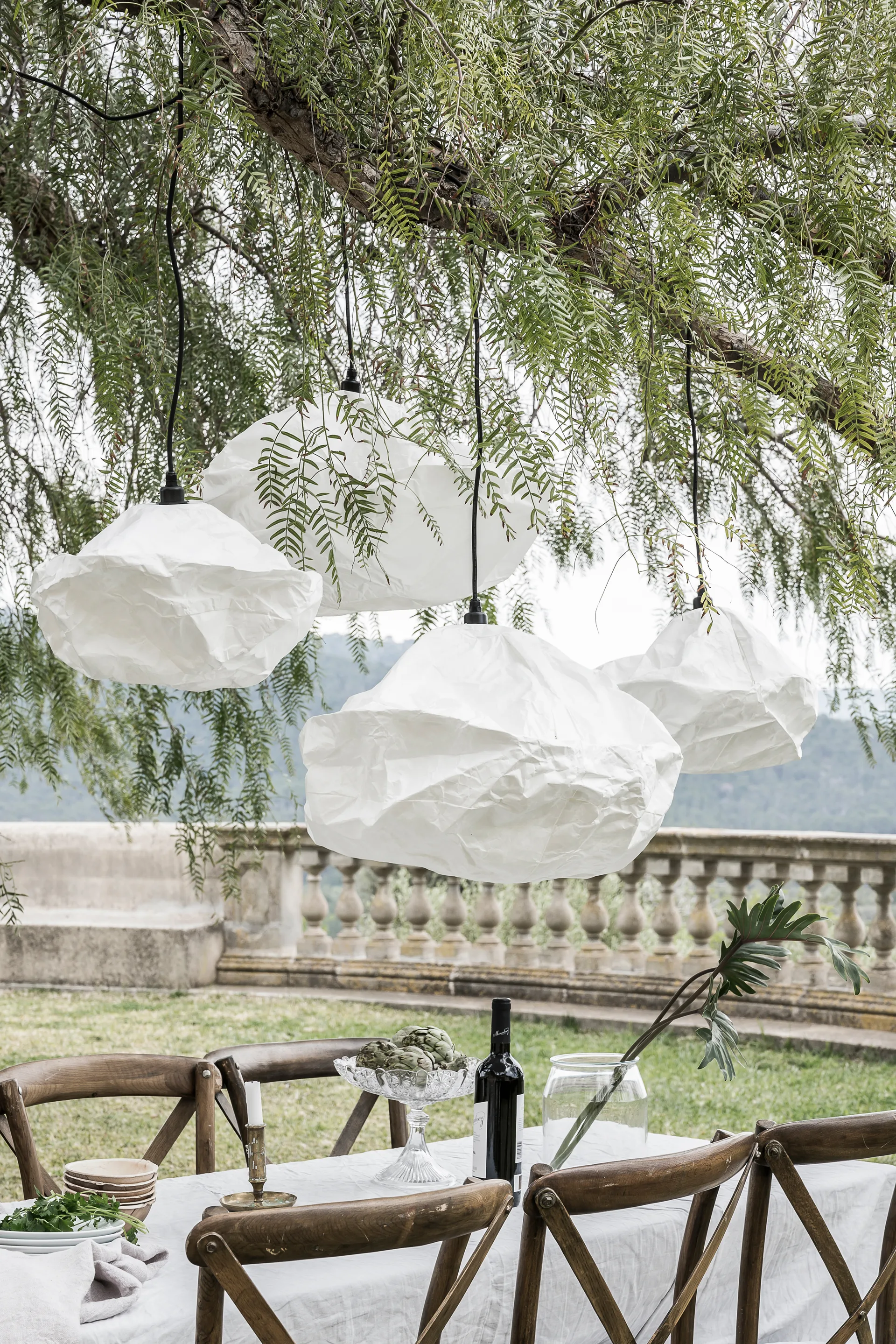 Pantalla de lámpara Sky Ø58 cm, Blanco
 Watt & Veke