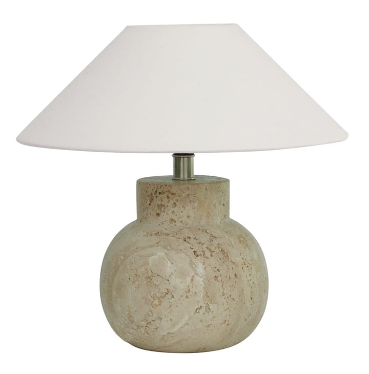 Pie de lámpara de mesa Pella, Travertine Watt & Veke