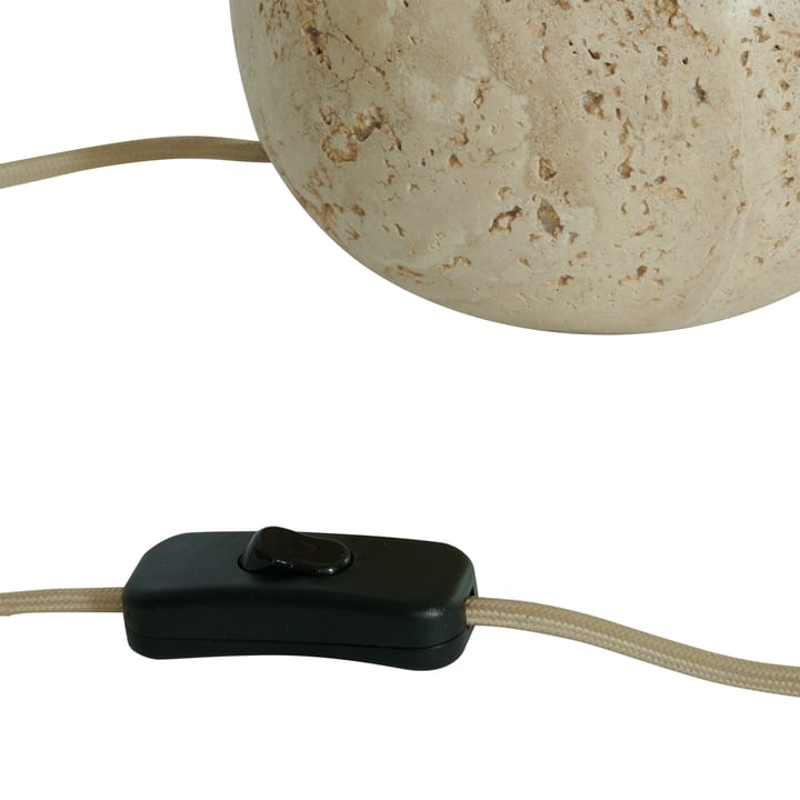 Pie de lámpara de mesa Pella, Travertine Watt & Veke