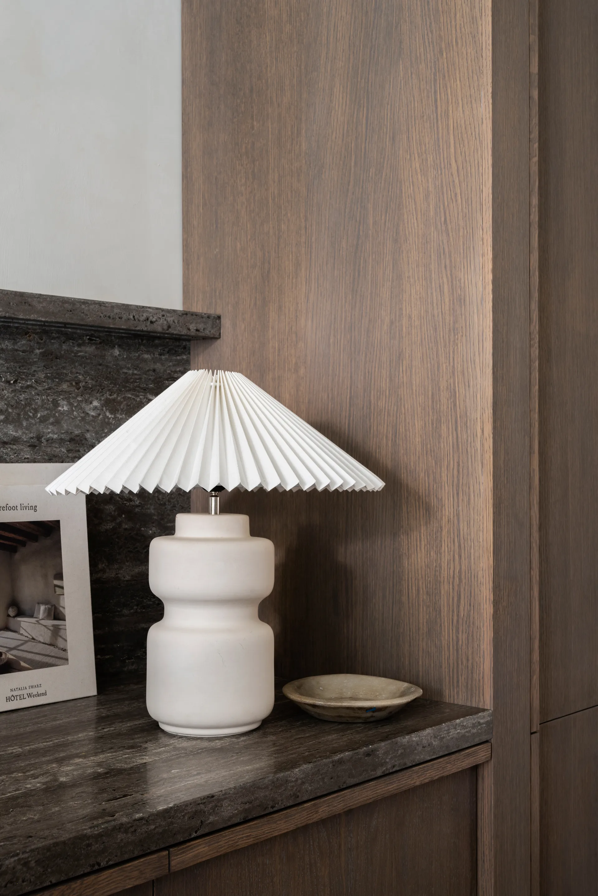 Pie de lámpara Evy 37 cm, White-ivory Watt & Veke