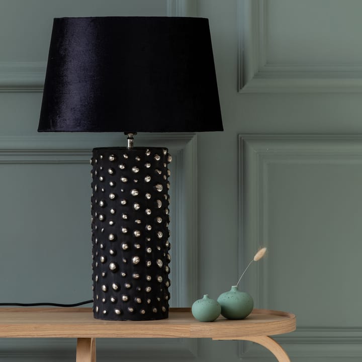 Pie de lámpara Peggy 28 cm, negro-plata Watt & Veke