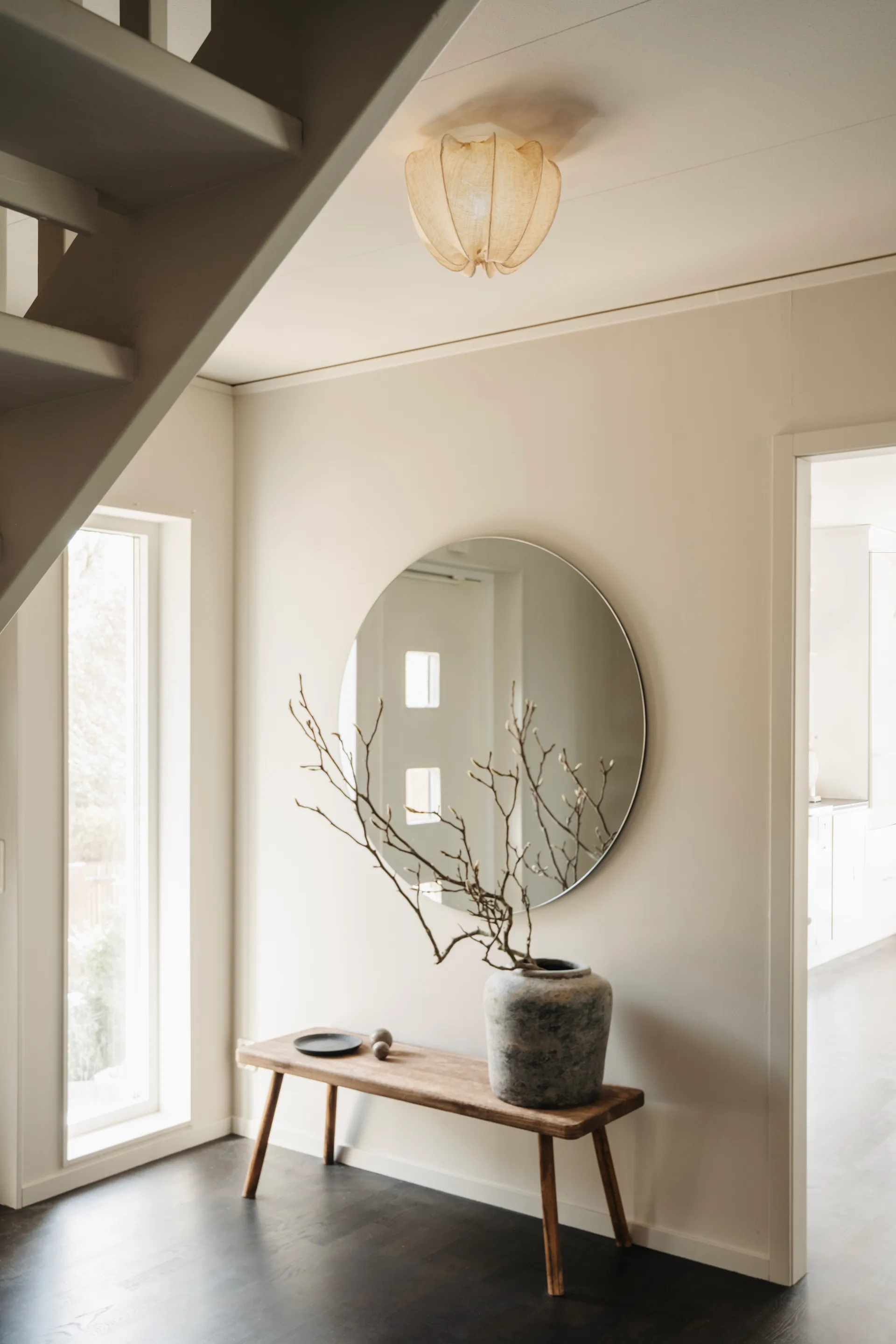 Plafón mini Anna Ø30 cm, Natural linen Watt & Veke