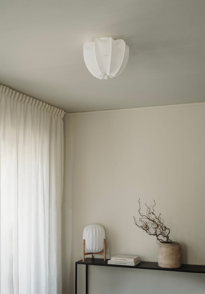 Plafón mini Anna Ø30 cm, White linen Watt & Veke