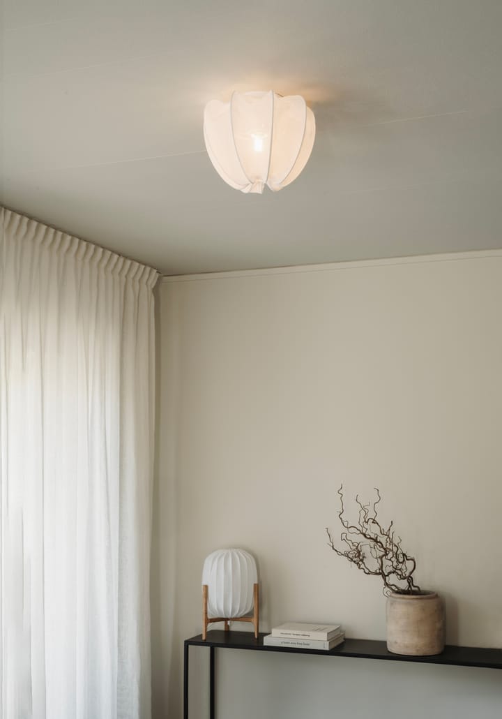 Plafón mini Anna Ø30 cm, White linen Watt & Veke