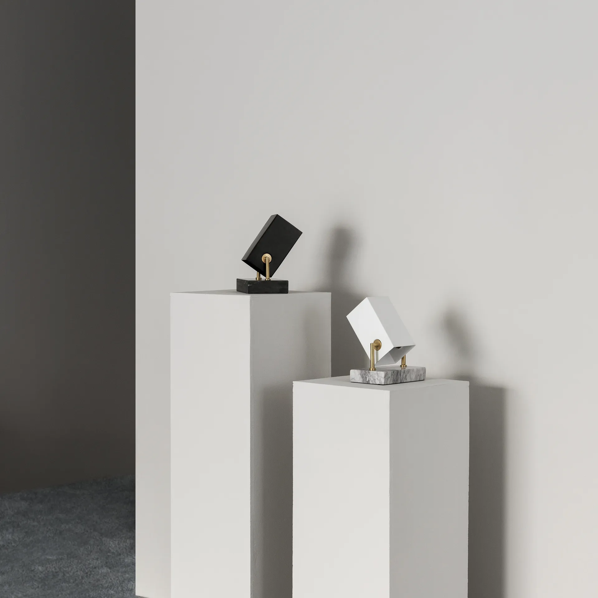 Spotlight de suelo Box, blanco mate Watt & Veke