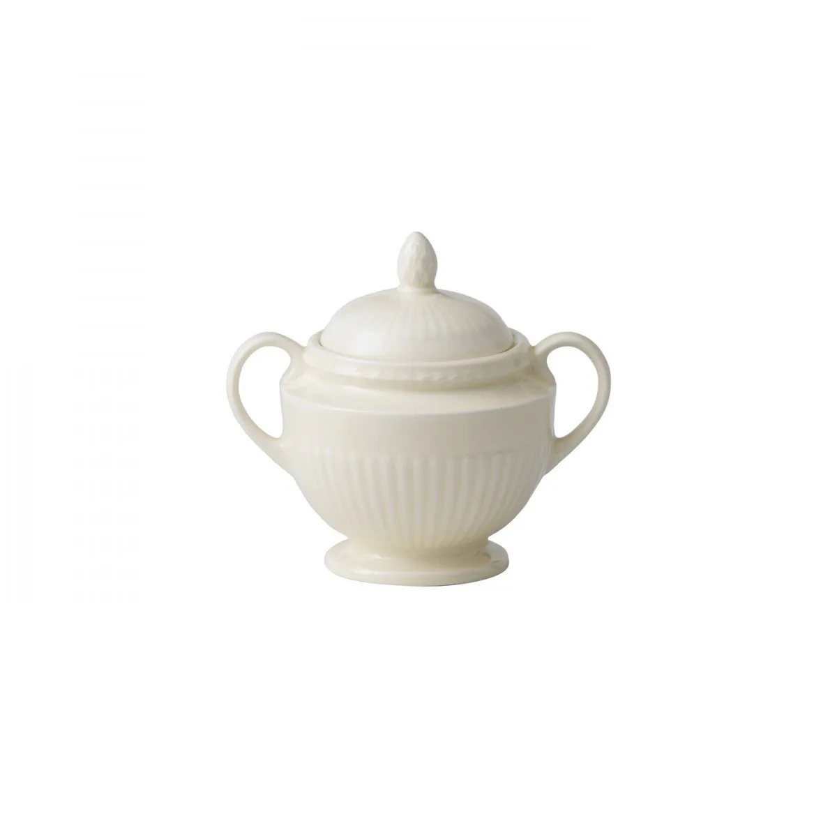 Azucarero con tapa Edme, blanco Wedgwood