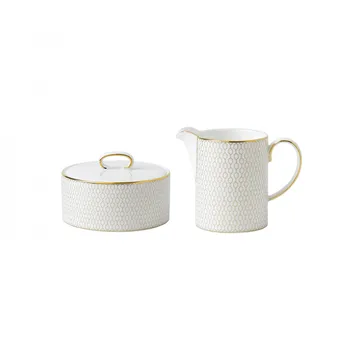 Azucarero y Jarra de leche Arris - blanco - Wedgwood