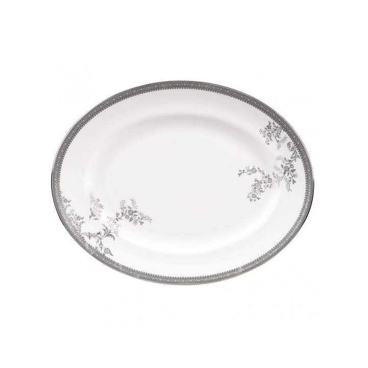 Fuente de servir Vera Wang Lace Platinum ovalada - 35 cm - Wedgwood