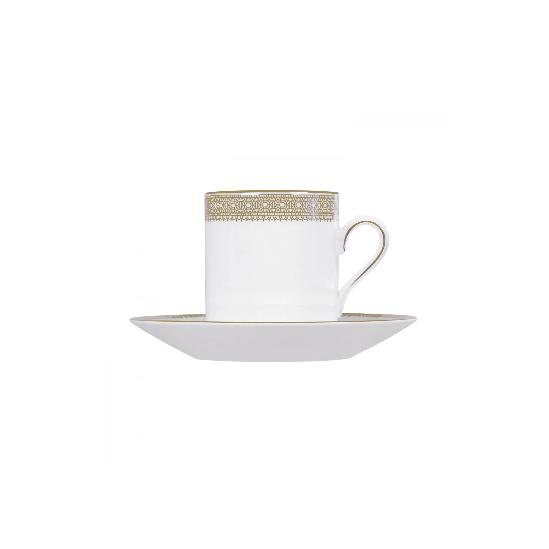 Platillo para taza de café Vera Wang Lace Gold, blanco Wedgwood