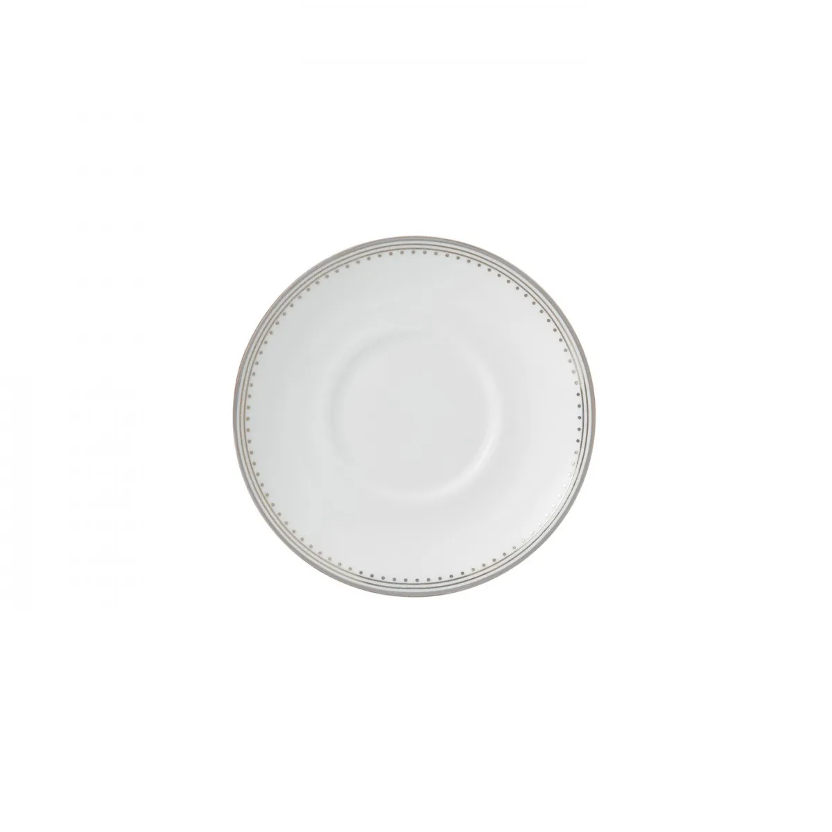 Platillo para taza espresso Vera Wang Grosgrain, blanco Wedgwood