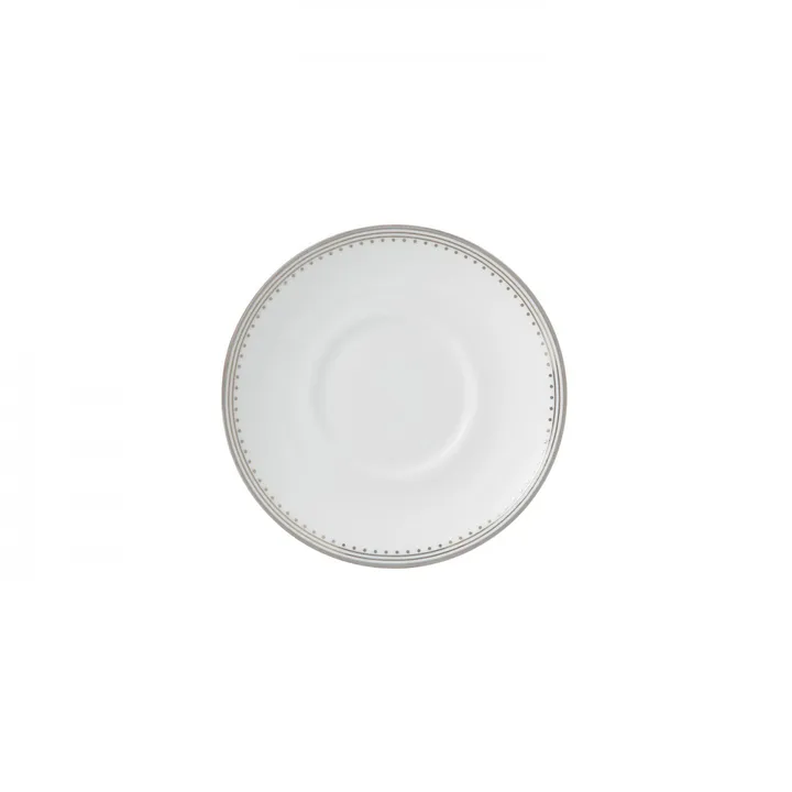 Platillo para taza espresso Vera Wang Grosgrain - blanco - Wedgwood