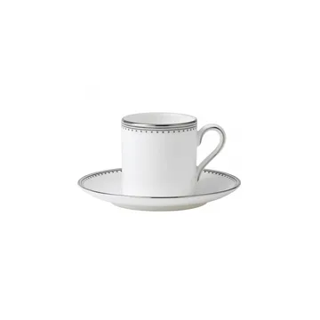 Platillo para taza espresso Vera Wang Grosgrain - blanco - Wedgwood