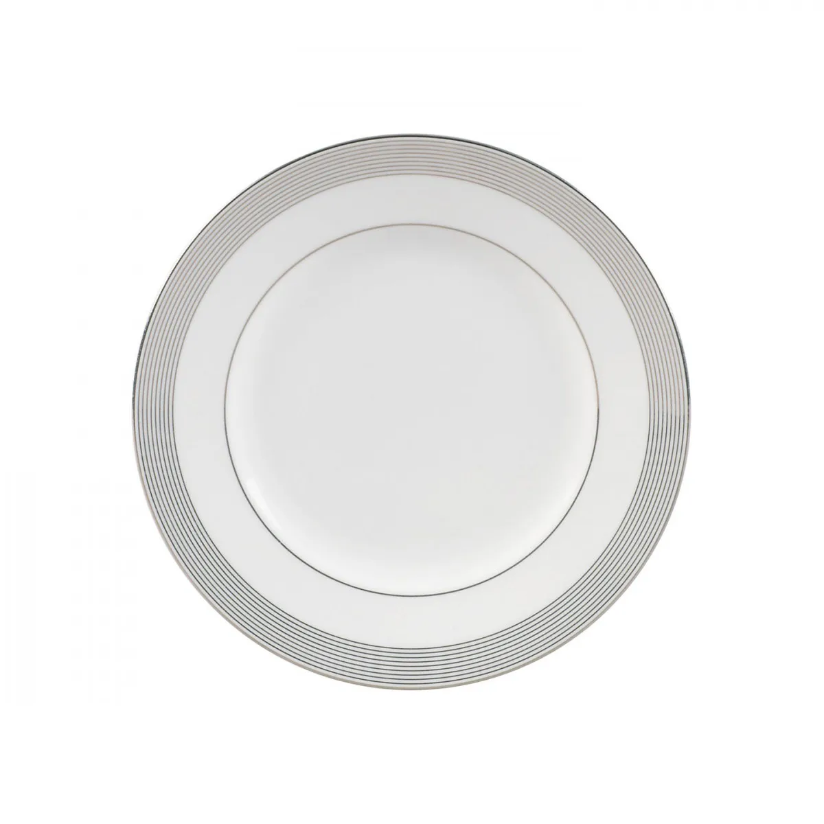 Plato con canto gris Vera Wang Grosgrain, Ø 20 cm Wedgwood