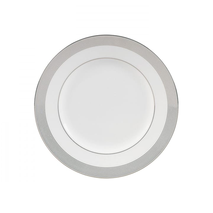 Plato con canto gris Vera Wang Grosgrain - Ø 20 cm - Wedgwood