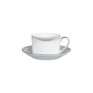Plato para taza de té Vera Wang Grosgrain - blanco - Wedgwood