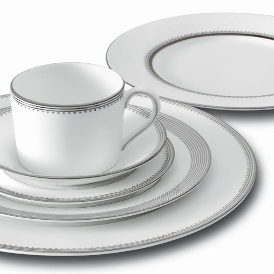 Plato para taza de té Vera Wang Grosgrain - blanco - Wedgwood