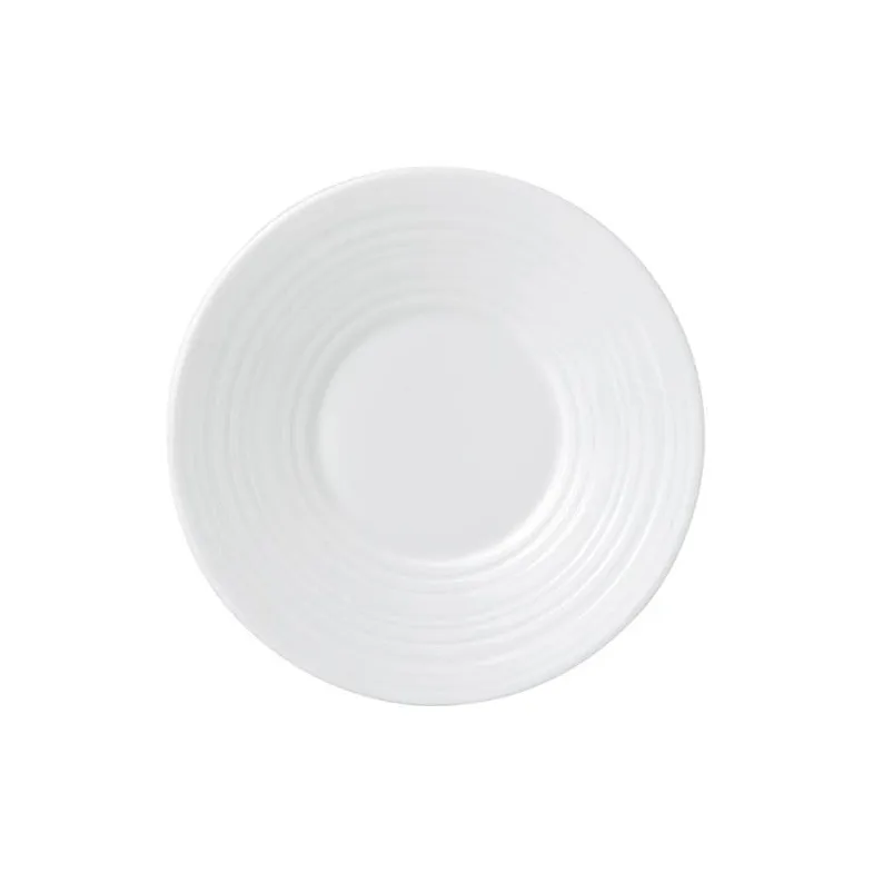 Plato para taza espresso White Strata, Ø12 cm Wedgwood