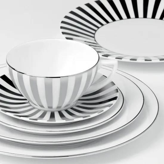 Plato Platinum con rayas, Ø 23 cm Wedgwood