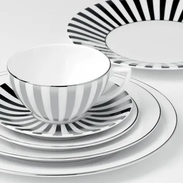 Plato Platinum con rayas - Ø 23 cm - Wedgwood