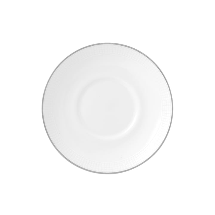 Plato taza espresso Vera Wang Blanc Sur Blanc - Ø12,5 cm - Wedgwood