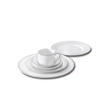 Plato taza espresso Vera Wang Blanc Sur Blanc - Ø12,5 cm - Wedgwood