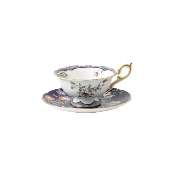 Taza de té pequeña y platillo Wonderlust, midnight garden Wedgwood