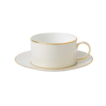 Taza de té y platillo Arris - blanco - Wedgwood