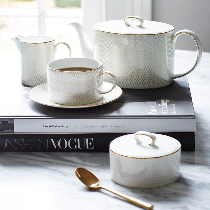 Taza de té y platillo Arris - blanco - Wedgwood