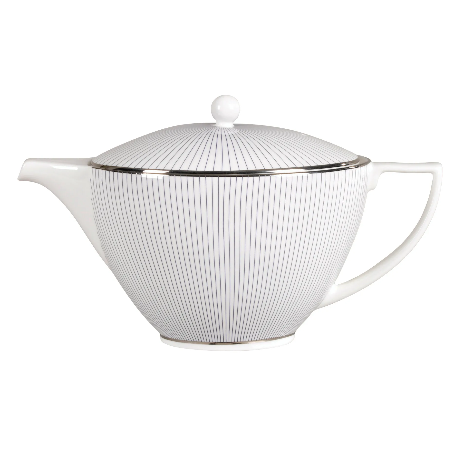 Tetera Pin Stripe 1,2 L, blanco Wedgwood