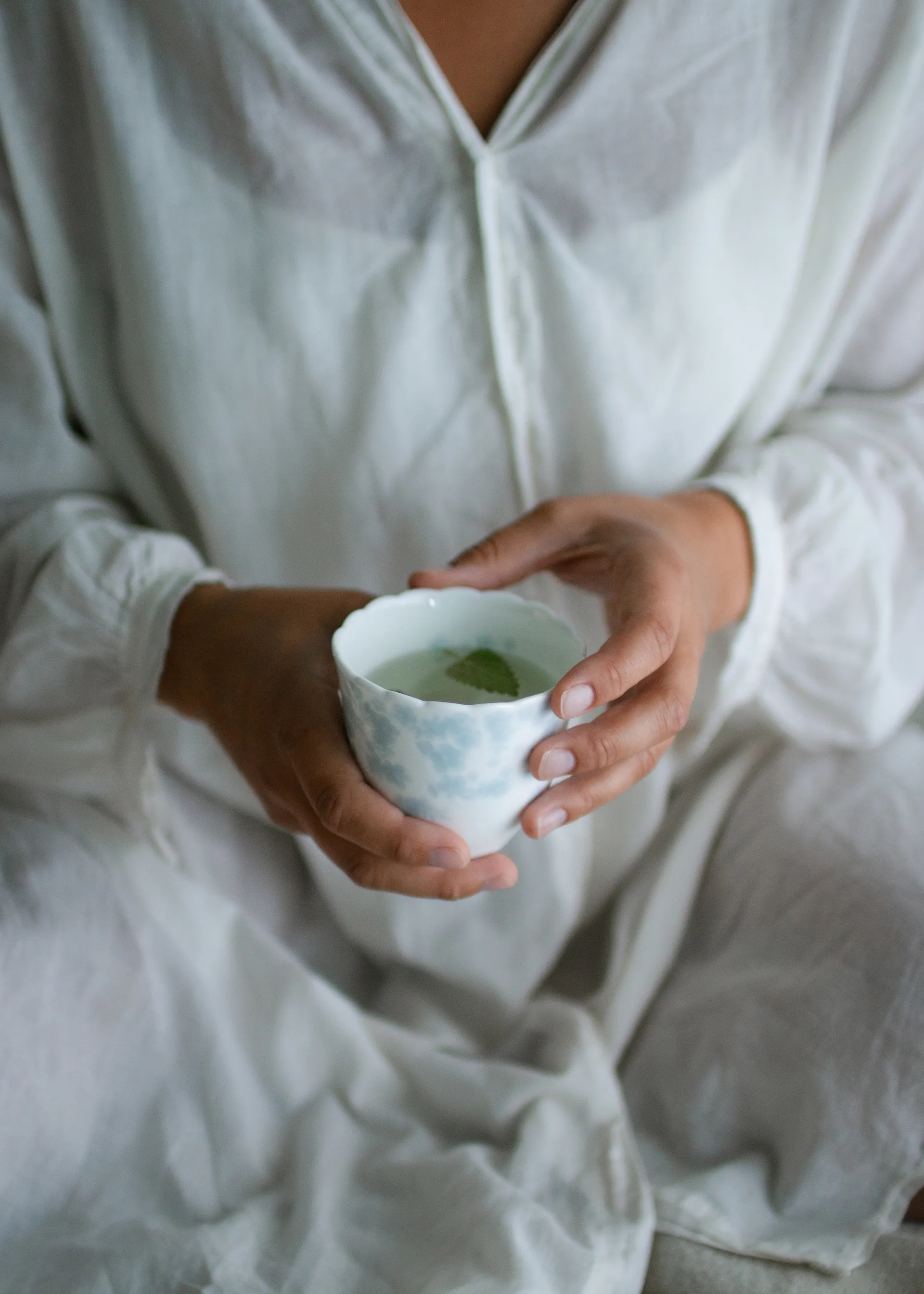 2 Tazas Slåpeblom 20 cl, Azul Wik & Walsøe