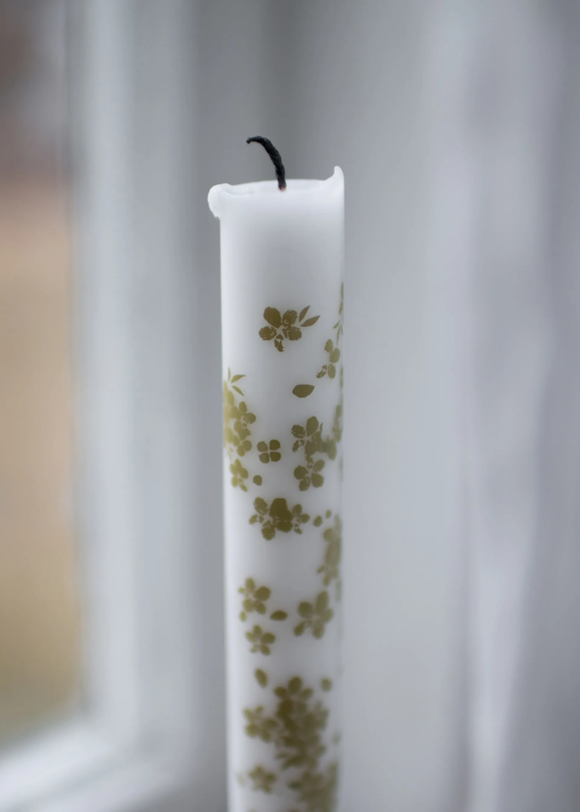 2 Velas alagargadas Slåpeblom, verde Wik & Walsøe