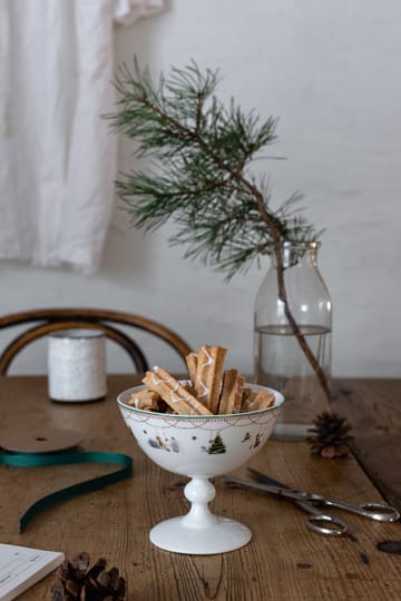 Bol con pie Julemorgen Story - Ø13 cm - Wik & Walsøe