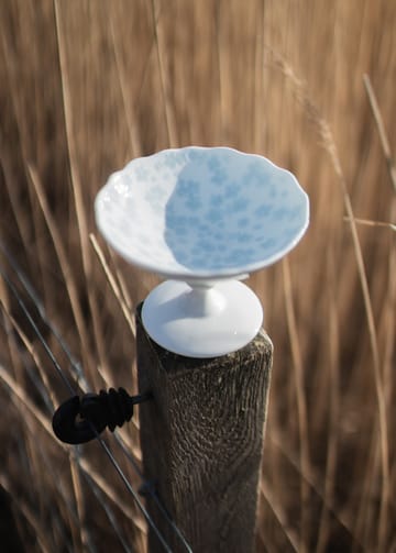 Bol con pie Slåpeblom Ø12 cm - Azul - Wik & Walsøe