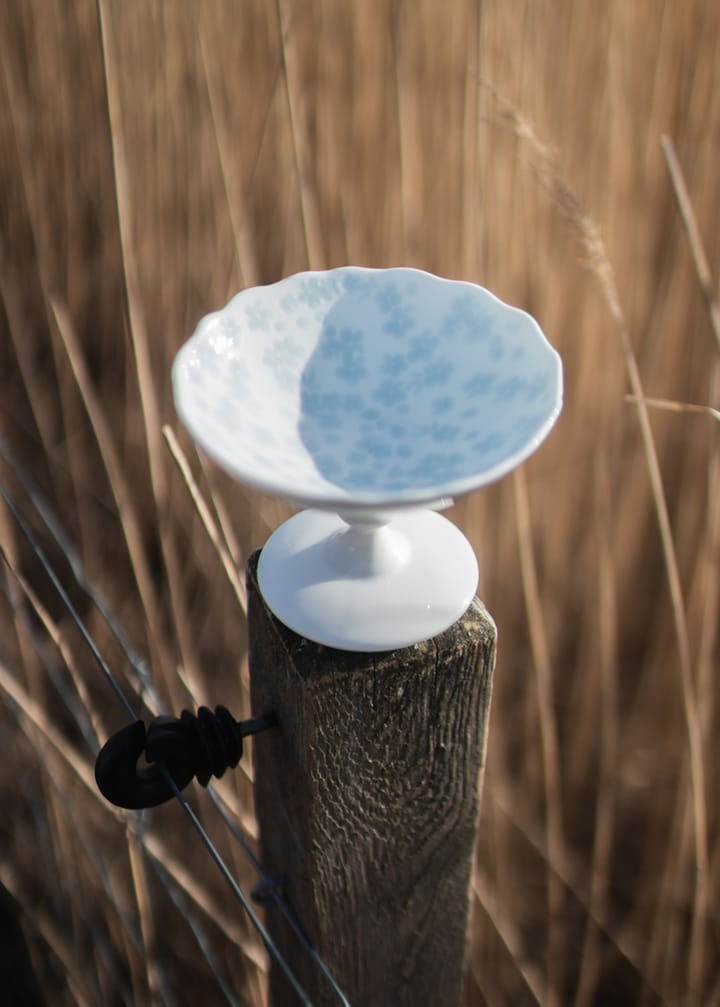 Bol con pie Slåpeblom Ø12 cm, Azul Wik & Walsøe
