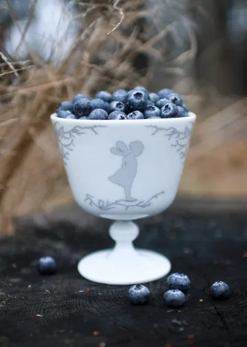 Bol de postre con pie Alv Ø11 cm - plata - Wik & Walsøe