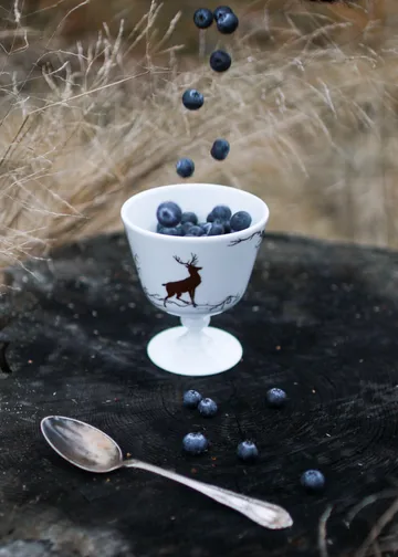 Bol de postre con pie Alveskog Ø11 cm - blanco - Wik & Walsøe