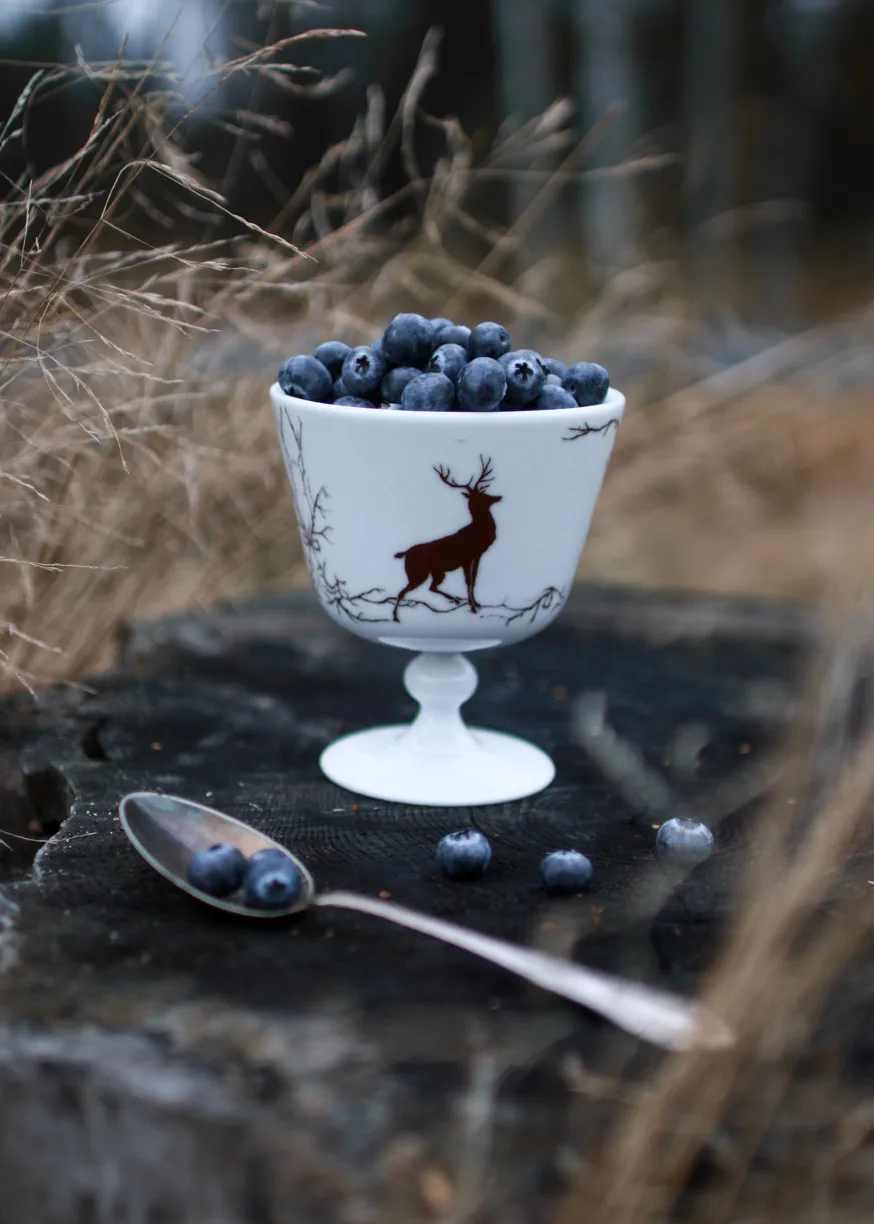 Bol de postre con pie Alveskog Ø11 cm, blanco Wik & Walsøe