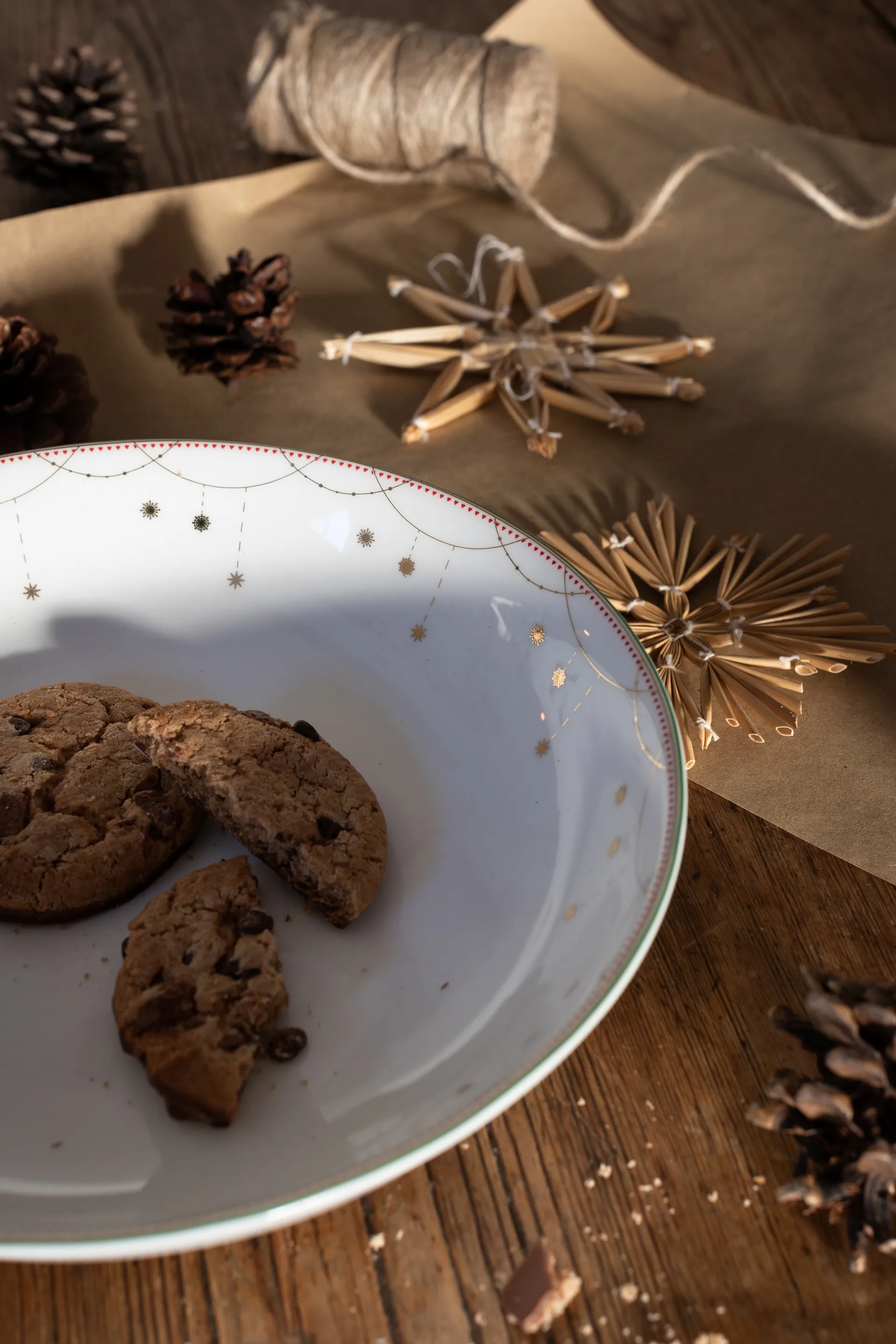 Bol para servir bajo Julemorgen, Ø22 cm Wik & Walsøe