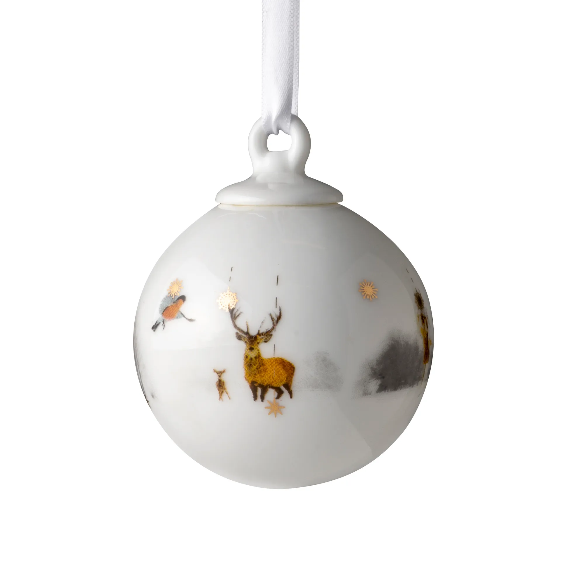 Bola de navidad Julemorgen pequeña, ciervo Wik & Walsøe