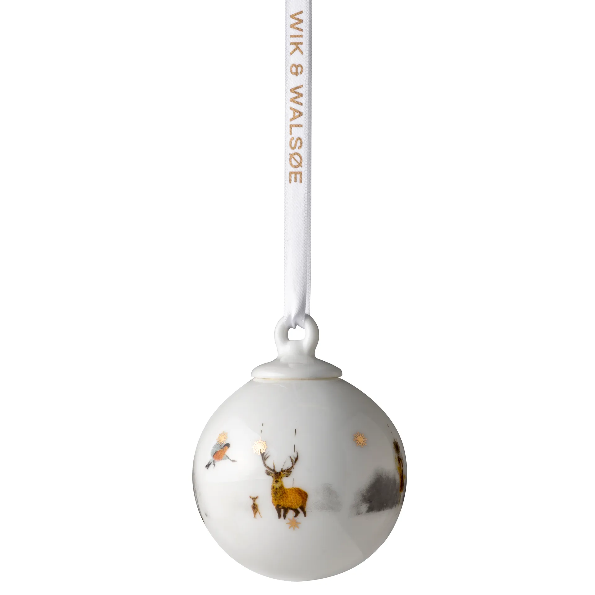 Bola de navidad Julemorgen pequeña, ciervo Wik & Walsøe