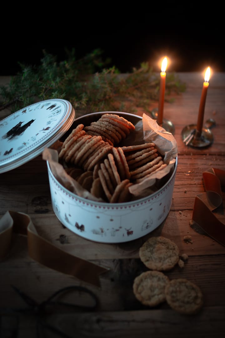 Bote de galletas Julemorgen Story 2 piezas, Blanco-multi Wik & Walsøe