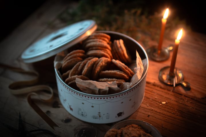 Bote de galletas Julemorgen Story 2 piezas, Blanco-multi Wik & Walsøe