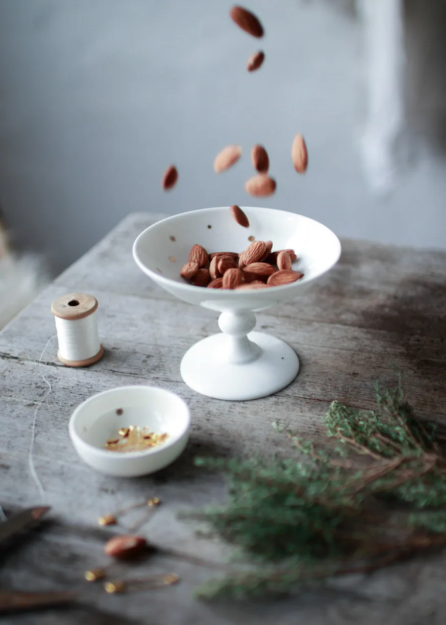 Cuenco con pie Stjernedryss Ø12 cm, Blanco Wik & Walsøe