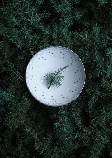 Cuenco pequeño Julemorgen Garland Ø12 cm, 2 unidades - Blanco - Wik & Walsøe