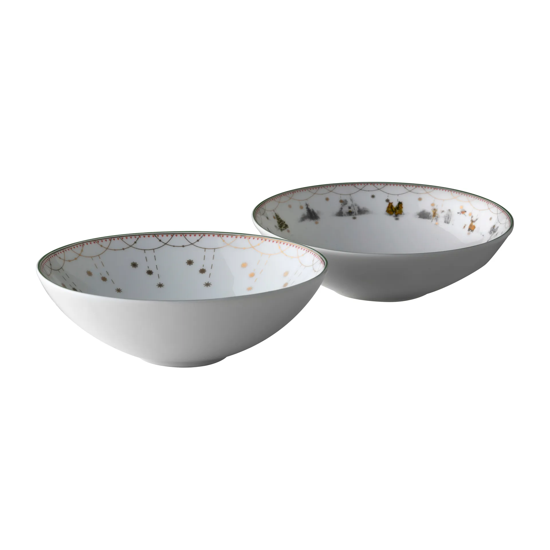 Cuenco pequeño Julemorgen Story & Garlander, 2 unidades, Ø12 cm
 Wik & Walsøe