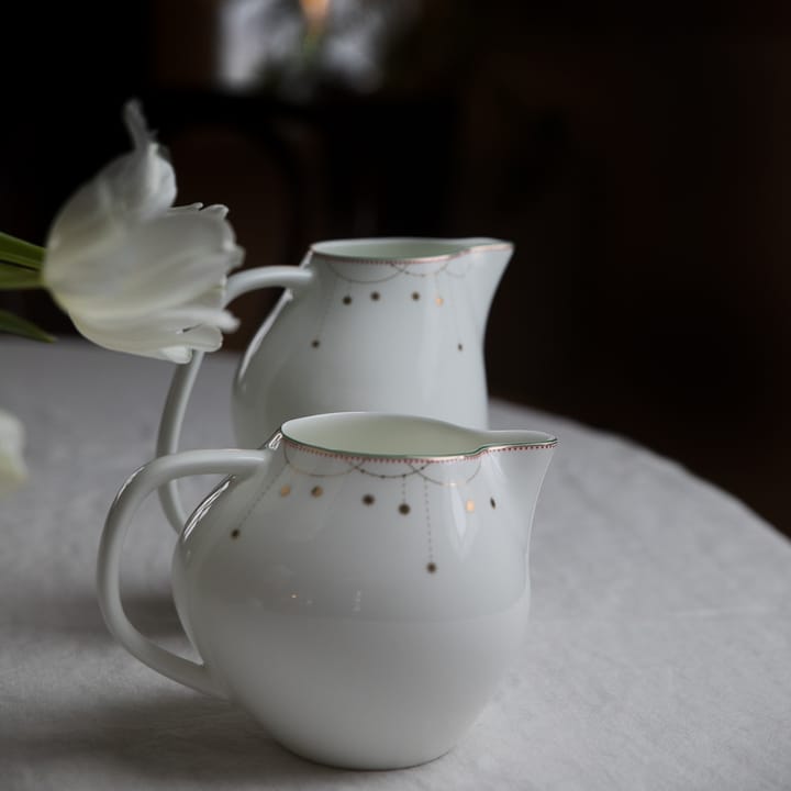 Jarra de servir con bol Julemorgen, blanco-multi Wik & Walsøe